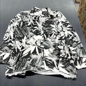 Black and White Floral Women's Dress